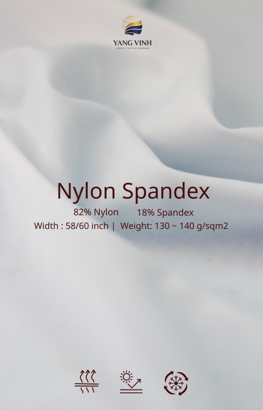 Nylon 82% Spandex 18% 130 g/sqm²