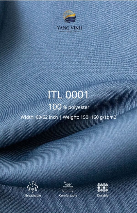 Interlock 100% Polyester 160 g/sqm²