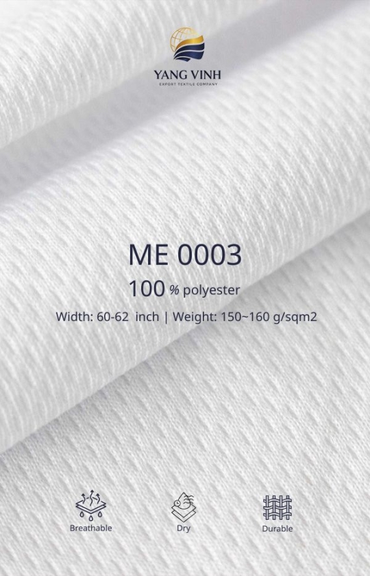 Mesh 160 100% Polyester 160 g/sqm²
