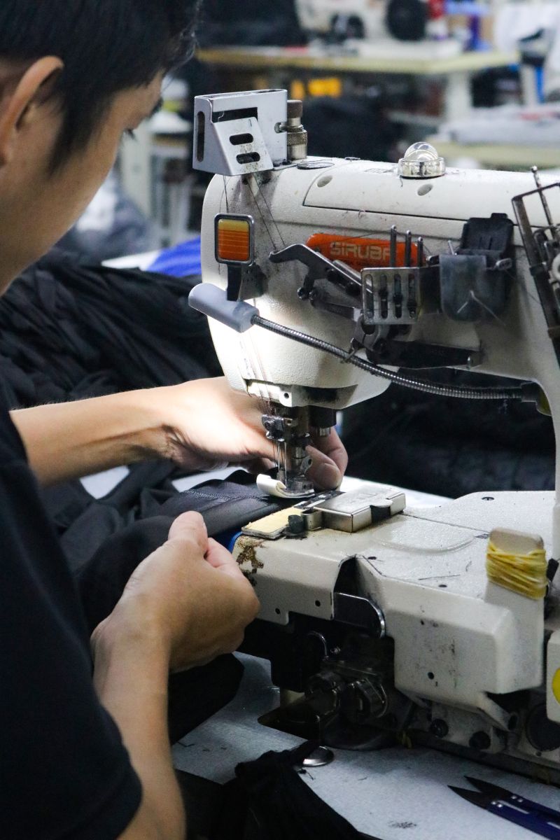 Modern printing and embroidery production line capable of handling complex design requirements