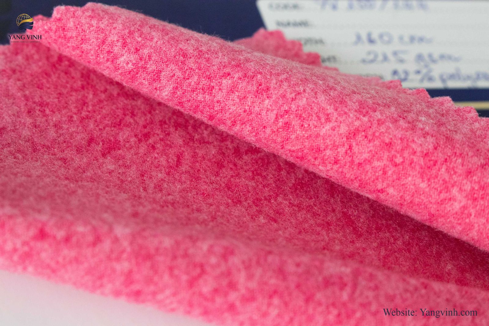 Winter brushed fleece knit fabric