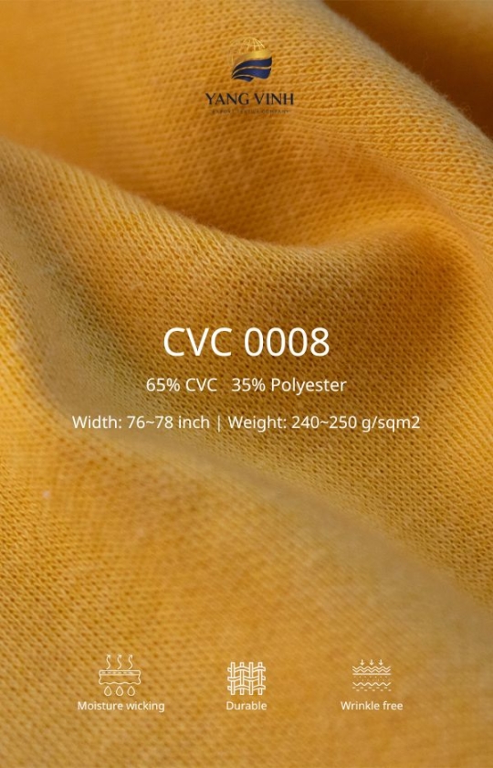CVC DOUBLE FACE 65% CVC 35% Polyester 250 g/sqm²
