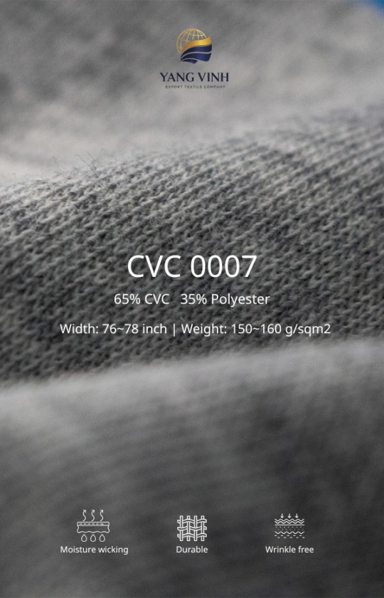 CVC Single 65% CVC 35% Polyester 160 g/sqm²