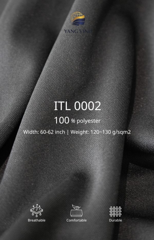 Interlock 100% Polyester 130 g/sqm²