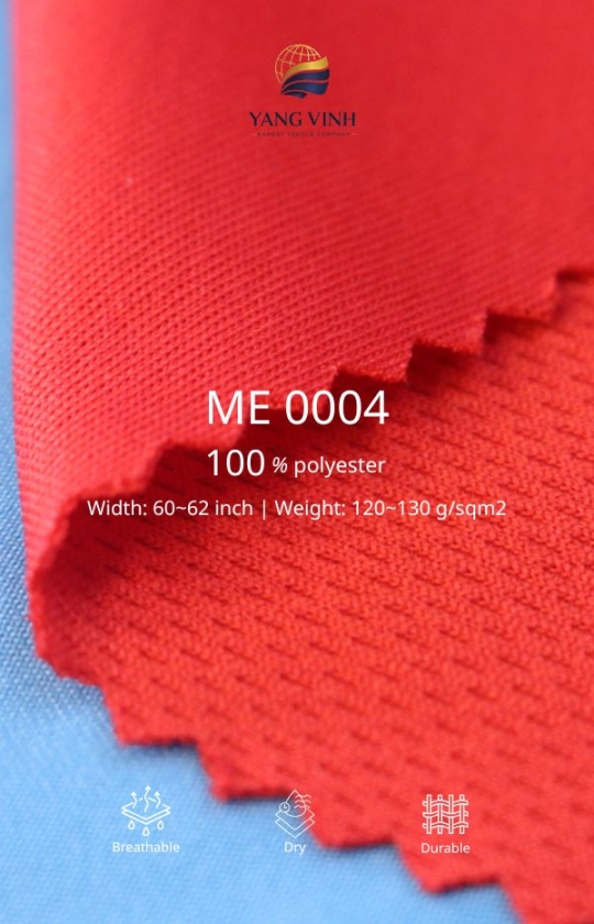 Mesh 130 100% Polyester 130 g/sqm²